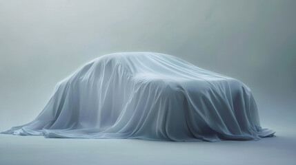 car covered with a veil
