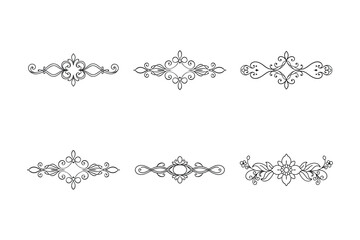 vintage frame with floral ornament