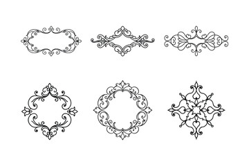 set of decorative elements for design