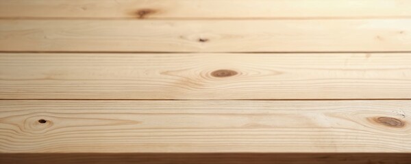 Fototapeta premium Light wood texture shows natural pattern. Panoramic wooden background. Timber hardwood surface with abstract wallpaper pattern. Boards oak interior spruce. Rustic weathered vintage style. Plank