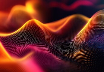 abstract technology particles lines mesh background