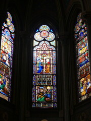 Vitraux église intérieur
