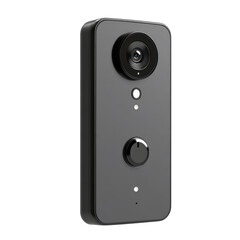 Obraz premium Sleek Smart Doorbell Camera with Modern Design