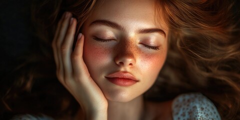 Restful Sleep of Young Woman