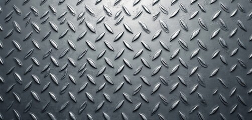 Abstract grungy background pattern. Metal silver surface. Industrial steel, aluminum texture. Shiny metallic plate, stainless structure, brushed chrome detail design for flooring, wall art,