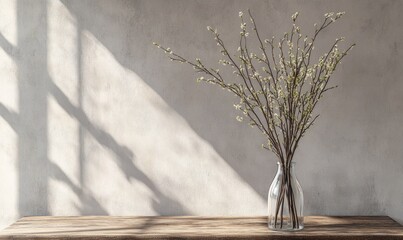A vase of flowers sits on a wooden table in front of a window