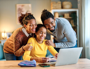 father mother child home family homework daughter girl cheerful teenage parent education laptop teen teaching childhood man  learning together school computer internet teacher tutor black