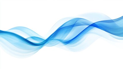 Flowing blue waves create a modern backdrop perfect for logo display and text customization in design mockups
