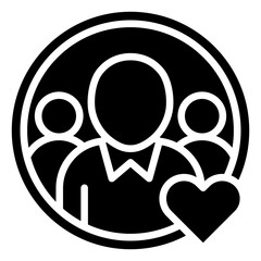 Family Togetherness Glyph Icon Design Vector Illustration