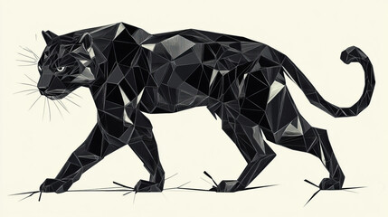 Obraz premium Vector logo Panther