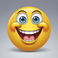 Fototapeta premium Happy face emoji 