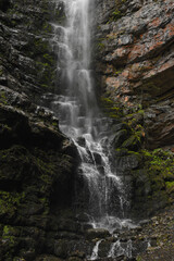 Green whirlpool (Zeleni vir), 70 meters high waterfall at Gorski kotar, Croatia