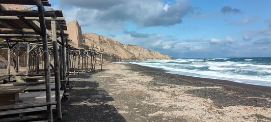 one of the most beautiful beaches of Santorini island