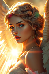 Naklejka premium fallen angel