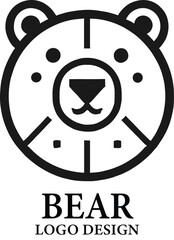Obraz premium Bear Vector Logo Design