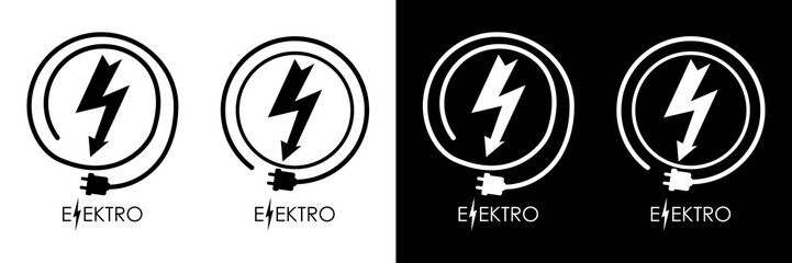 Electricity logo, Electric logo design template