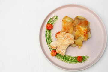 gratín de papas con pollo 2