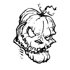 Leaping Cartoon Jack-o-Lantern