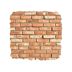 Obraz premium Weathered Brick Wall with Honeycomb Design