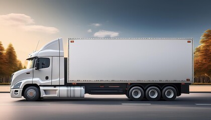 Heavy Truck Transport on the Road