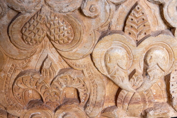 El Badi Palace, Marrakech, Morocco, North Africa, Africa. Remains of a 16th century palace whose garden walls and orange grove are still preserved.