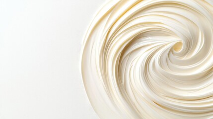 Whipped Cream Swirls Abstract Texture