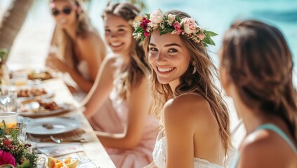 Tropical Bridal Brunch: Celebration with Friends