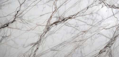 Obraz premium Close-up view of white marble stone with intricate patterns and veins , architecture, design, pattern
