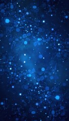 Fototapeta premium Dark blue night sky with glittering stars and sparkles in a bokeh effect, night, bokeh, sparkle