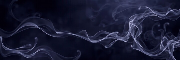 Obraz premium Abstract swirls of smoke billowing against a black background, mystical, artistic, creative