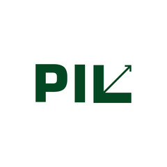 Letter PIL logo design represents modern corporate branding with a structured, aesthetic brand identity corporate image editable vector.