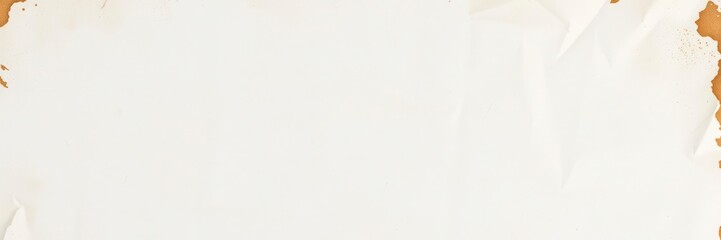 Obraz premium A wrinkled white paper poster with creases and folds, creating a textured and vintage look, art, grunge, template