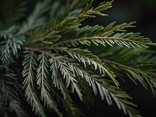 Obraz premium Vibrant Close-Up of Fresh Green Foliage in a Serene Natural Setting