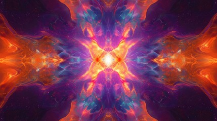 Fototapeta premium A Galactic Kaleidoscope of Swirling Colors and Luminous Nebulae