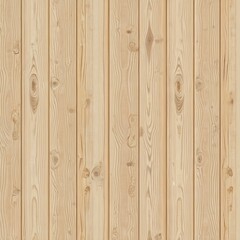 Fototapeta premium Seamless texture of pine wood. Light grain visible on untreated timber surface. Knots add nature touch to planks pattern. Wooden wall background board ideal for hardwood vintage floor panel.