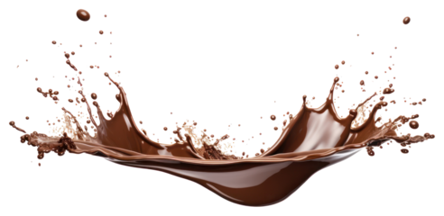 PNG Chocolate splash border white background refreshment splattered.