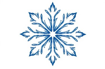 snowflake on white background