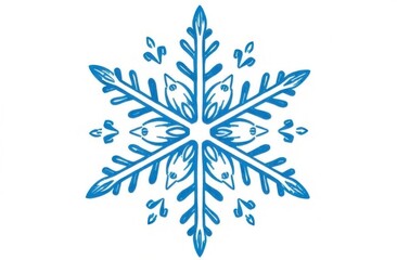 snowflake on white background