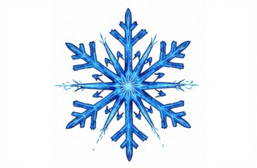 snowflake on white background