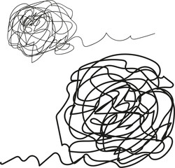 Abstract Chaotic Lines and Scribbles