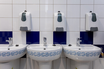 Clean, wellmaintained public restrooms with modern sanitation tools and features