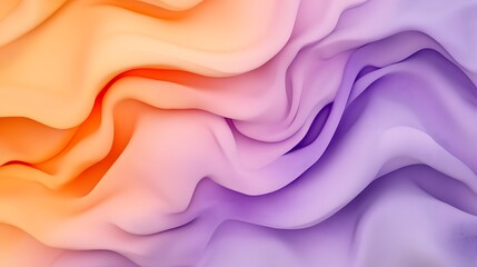 Obraz premium Abstract Orange Purple Swirling Fabric Gradient Design