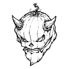 Devil Cartoon Jack-o-lantern