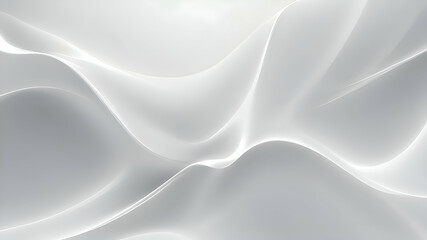 Elegant Abstract Background with Flowing White Waves – Minimalist and Modern Design"