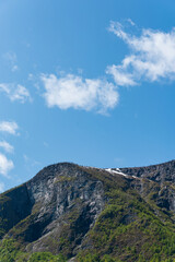 Fototapeta premium Flam - Norway - June 06 - 2023 - Mountain
