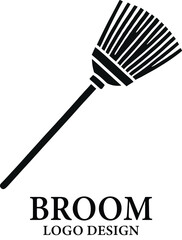 Broom Vector Logo Design