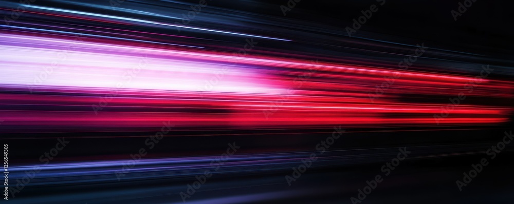 Poster abstract light streaks in motion creating dynamic visual effect