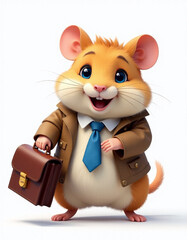 Hamster goes to daily office