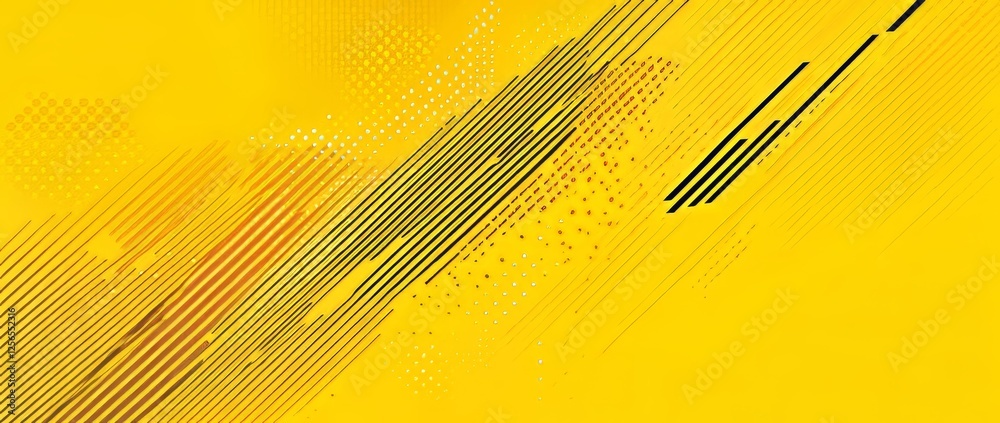 Sticker a bright and sunny yellow abstract background with dynamic elements. trendy lemon-orange color schem