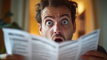 Displeased consumer with a hidden subscription charge. Featuring a bank statement with unexpected fees